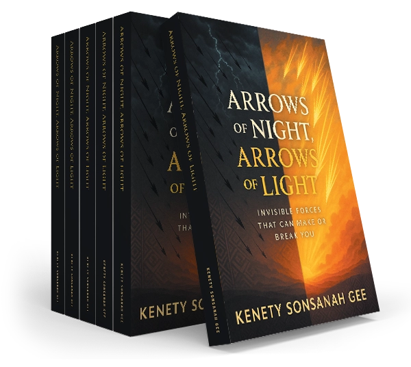 Arrows of Night, Arrows of Light by Kenety Gee stacked